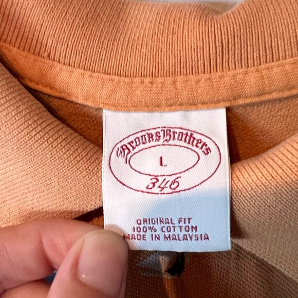 Brooks Brothers original fit sailboat and whale print Polo shirt size Large - Picture 3 of 3